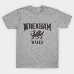 Wrexham Wales / Cymru Black T-Shirt